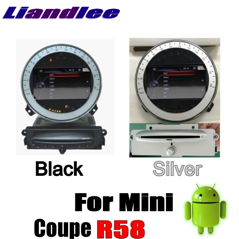 For Mini Coupe R58 2012~2017 Liandlee Android system Car Multimedia Player NAVI With DVD Car Radio Stereo GPS Map Navigation 5