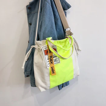 

Washed Canvas Totes Simple Handbags Korean Women's Shoulder Bag Large Capacity Green Portable Shopping Bags