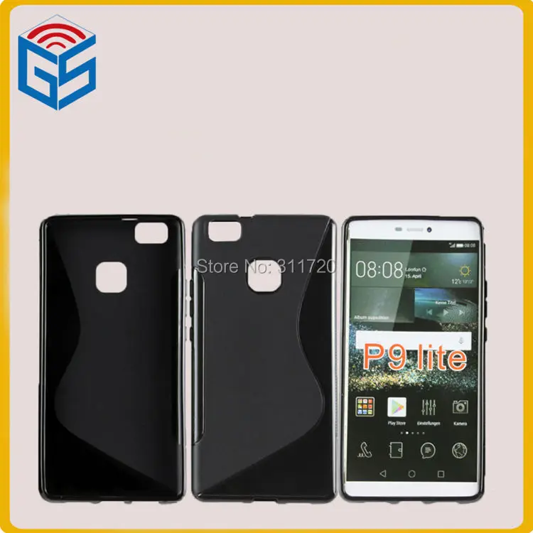 300 шт./лот Горячая Прочный S линии Дизайн Мягкая обложка для Huawei Ascend P9 Lite гель ТПУ