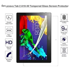 Tab 2 A10-30 Экран протектор Закаленное Стекло для lenovo Tab 2 A10-30 X30F X30L Tablet 10,1 дюйма Экран Стекло TB2-X30L x30 крышка