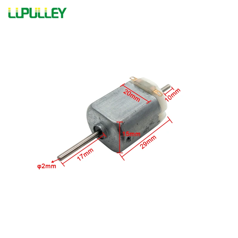Мотор микро постоянного тока LUPULLEY 130 с двойным валом высокоскоростной мотор