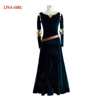 

Current Stock High Quality Brave Film Merida Dress Cosplay Princess Merida Costume