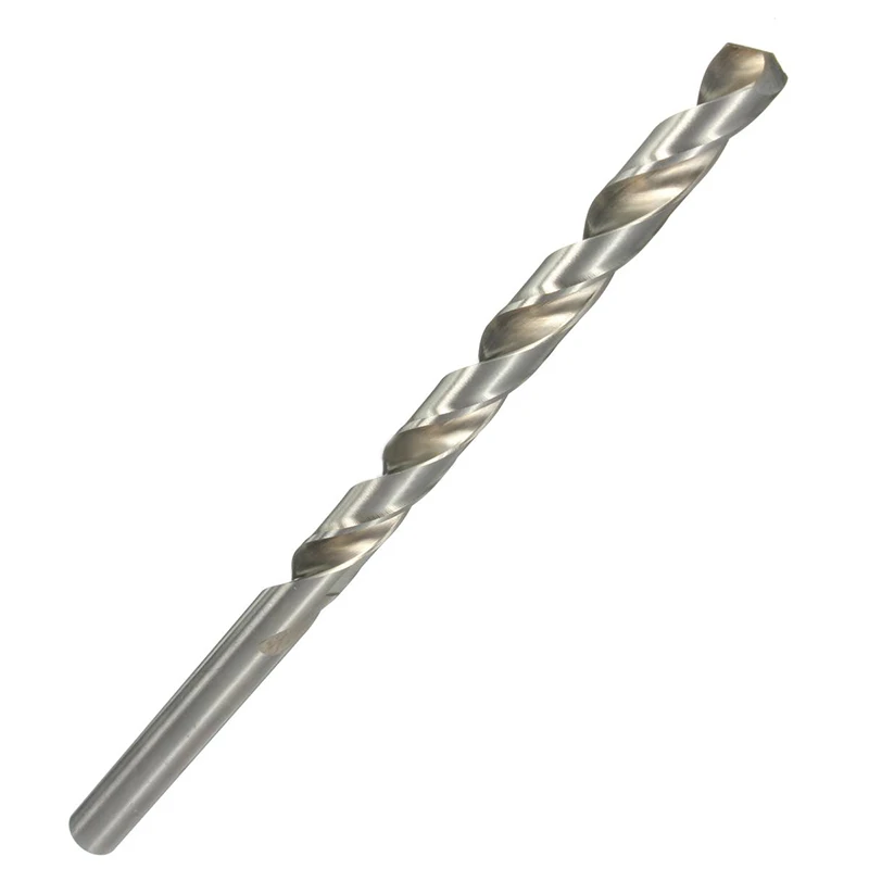1pc HSS 200mm Straight Shank Round Twist Drill Bit for Metal Power Tools 4-10mm