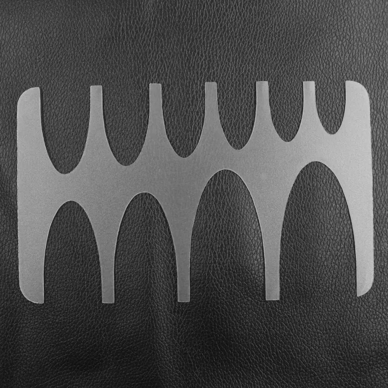 

10 sizes Plastic Pointed Pattern Model Leather Belt Tail Making Template Cusp Pattern Leathercraft Scribing Template Tool