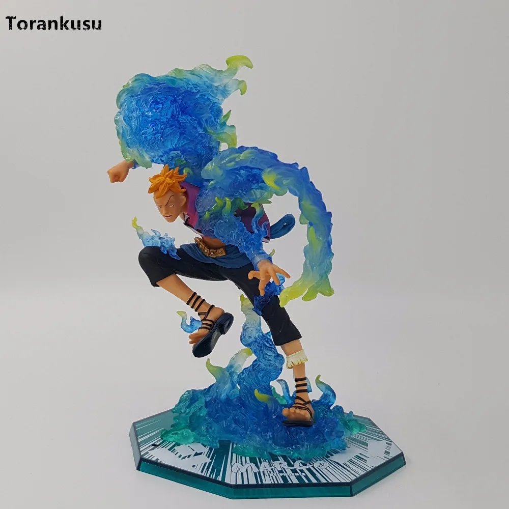 One Piece Action Figure Marco Figuarts Zero PVC 180mm Collectible Model Toy Anime One Piece Marco Ace White Beard Toys Figurine