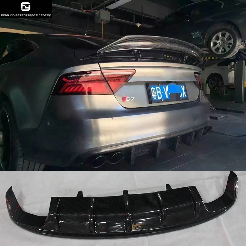 A7 S7 RS7 SLINE DTM стиль карбоновый задний бампер диффузор для Audi A7 S7 RS7 S-LINE 2013