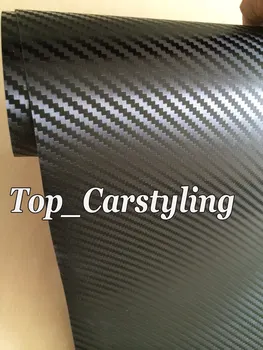 

Big Texture 3D Black Carbon Fibre Vinyl Car Wrap Film With Release like Real Weave Top quality 3D Series size 1.52x30m/ Roll