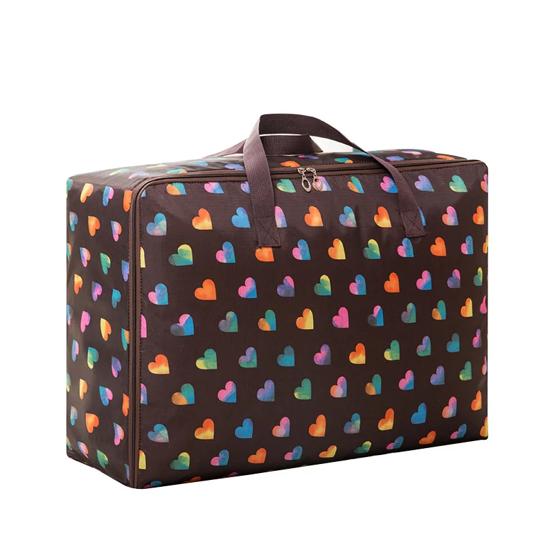 Сумка для хранения одежды, плотная тканевая сумка для хранения шкафа, стеганая сумка для хранения, вместительная сумка для багажа большого размера, 4 размера - Цвет: 2