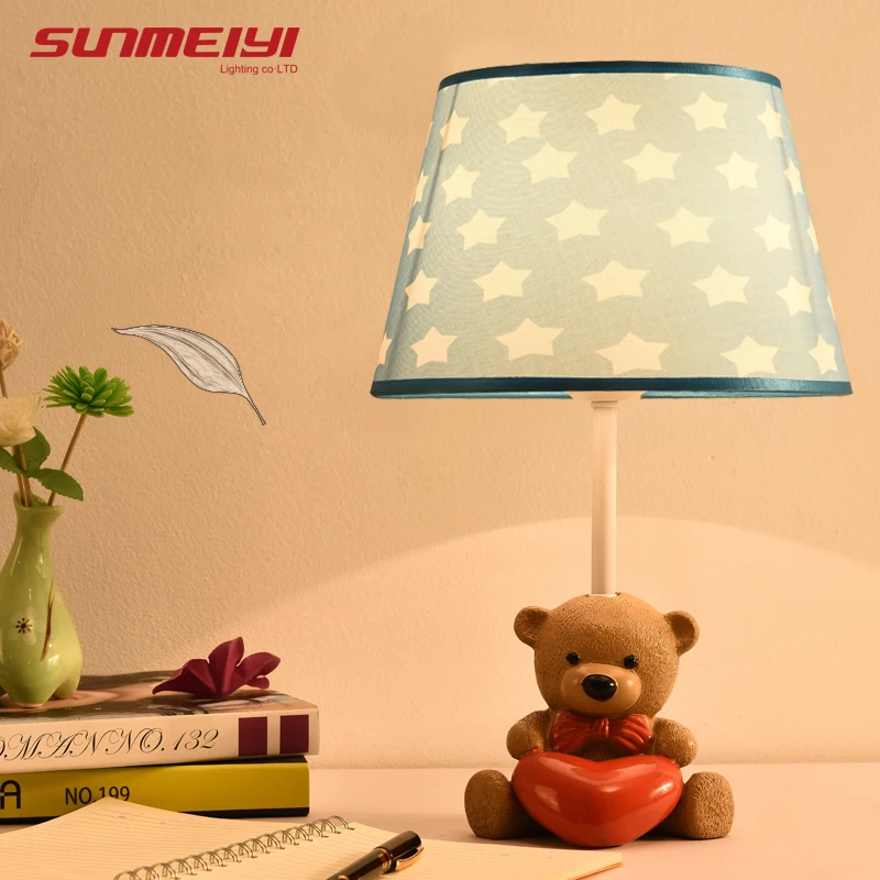 

Modern LED Table Lamps Cartoon Bear Desk Light For Bedroom Reading Study Living room abajur de mesa candeeiro de mesa