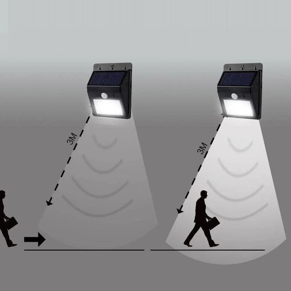 Movido a Energia Sensor de Movimento Muro de Segurança Pir sem Fio à Prova Luz do Jardim ao ar Solar Água Levou Livre Quintal Gramado Paisagem Lâmpada 4pcs 12 Ip65 d' 5 sensor light outdoor