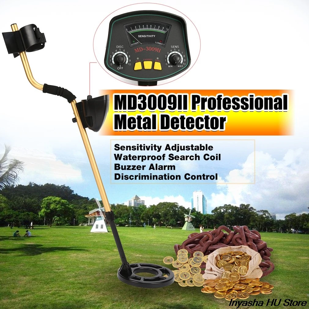 

MD6250 Professional Portable Underground Metal Detector Handheld Treasure Hunter Gold Digger Finder Pinpoint Function