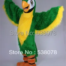 Длинные волосы плюшевые Материал Зеленый попугай Маскоты взрослых Размеры Товары для птиц индивидуальные Маскоты te Маскоты наряд костюм маскарадный костюм sw558