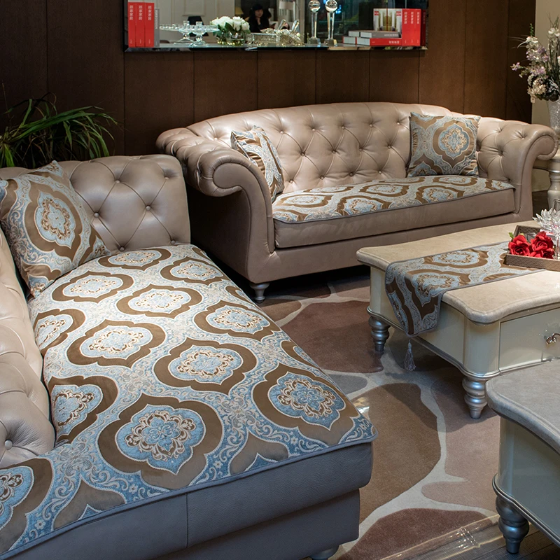 

Europe double-sided available Sofa cushion Four Seasons Universal leather sofa Non-slip sofacover Non-slip sofa towel