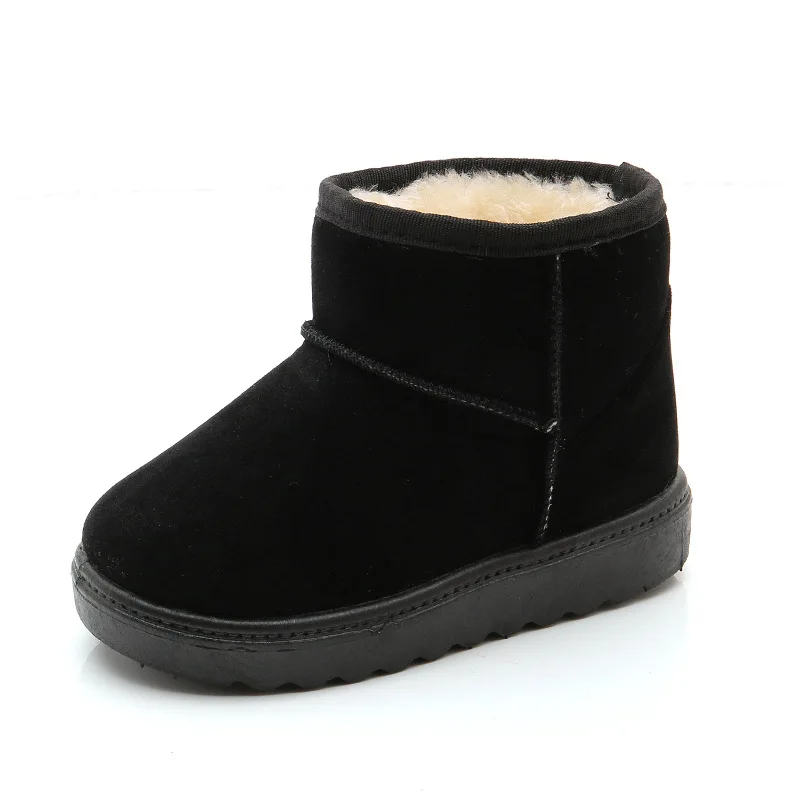 

Keep Warm Cotton Liner Kids Boots Windproof Anti-slippery Boys Girls Snow Boots Children Winter Shoes