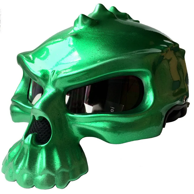 Skeleton Motorcycle Helmets Unisex New Summer Vintage Capacete Open