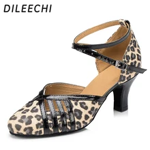 DILEECHI/Обувь для латинских танцев; сезон осень-зима; Танцевальная обувь из натуральной кожи; женская обувь для взрослых; Танцевальная обувь из воловьей кожи с мягкой подошвой