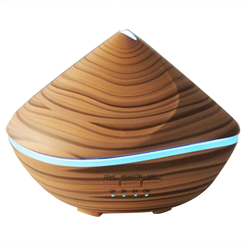 

500Ml Aroma Essential Oil Diffuser Ultrasonic Air Humidifier Wood Aromatherapy Purifier 7 Color Change Led Night Light For Hom