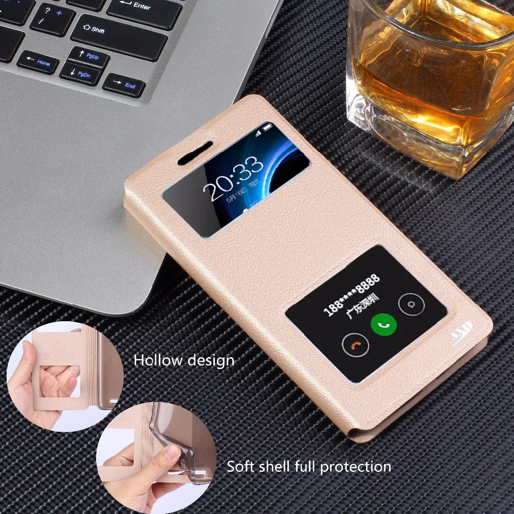 

Xiaomi Redmi 3S Window PU Leather Flip Cover Case For Xiaomi Redmi 3 Pro /Xiaomi Redmi 3 S 3X/Redmi 3S Pro Prime (5.0 Inch)
