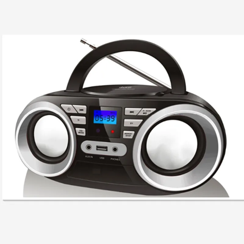 

LONPOO New CD Speaker Mini Portable Bluetooth MP3 Speaker Multimedia USB FM Radio Wireless Boombox Stereo Speaker