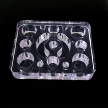 1 шт. 14 отверстий прямоугольный прозрачный акрил пигментная чашка колпачок чашки для перманентоного макияжа чернильница для тату держатель Подставка для постоянного макияжа машина