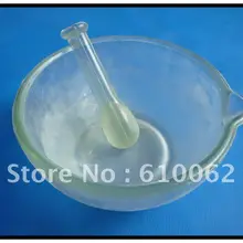 Нижний стеклянный сосуд и пестик диаметром 120 мм(Лабораторная посуда