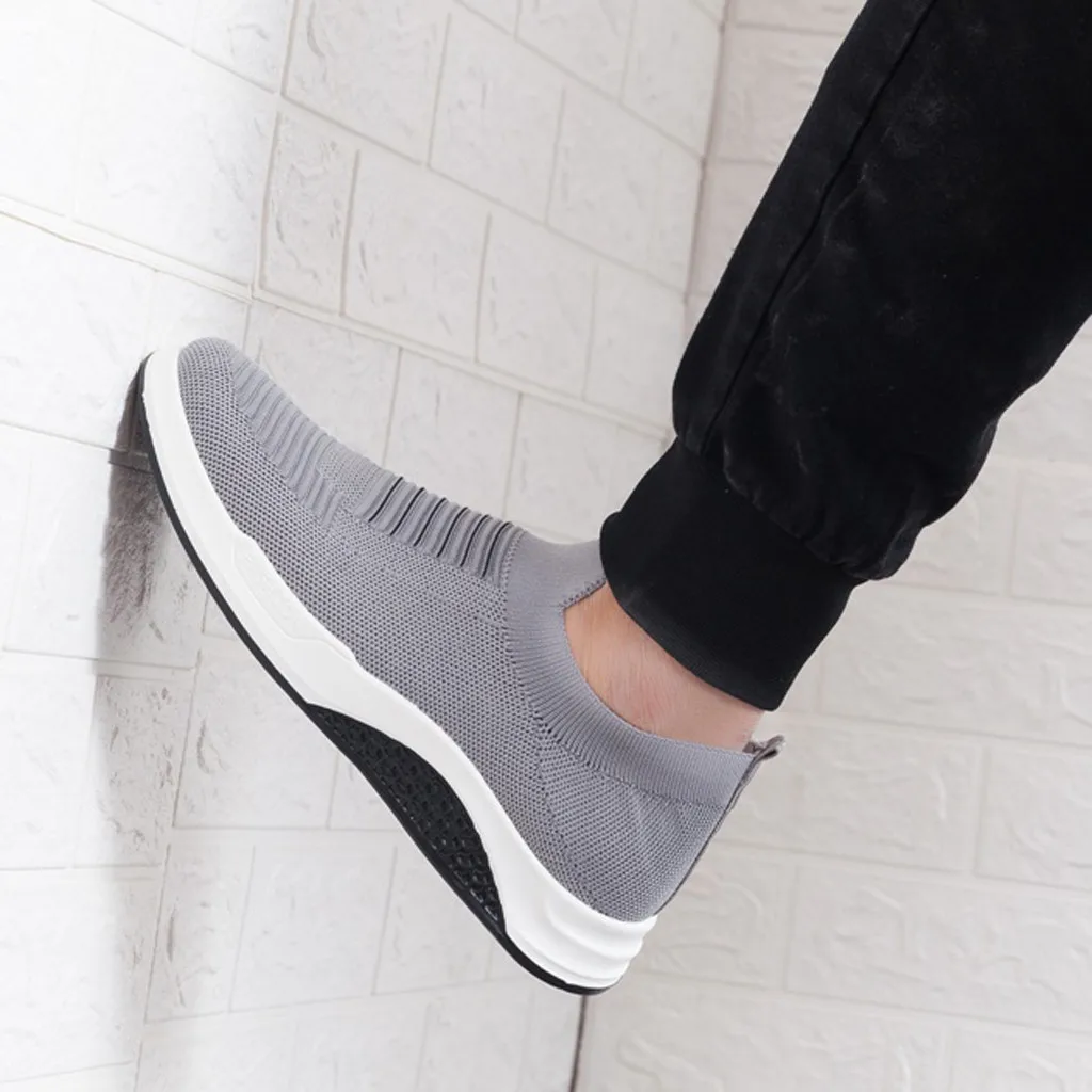 

YOUYEDIAN tennis shoes Men 2019 Men's Solid Sports Casual Breathable Sneakers Solid table tennis shoes#G45