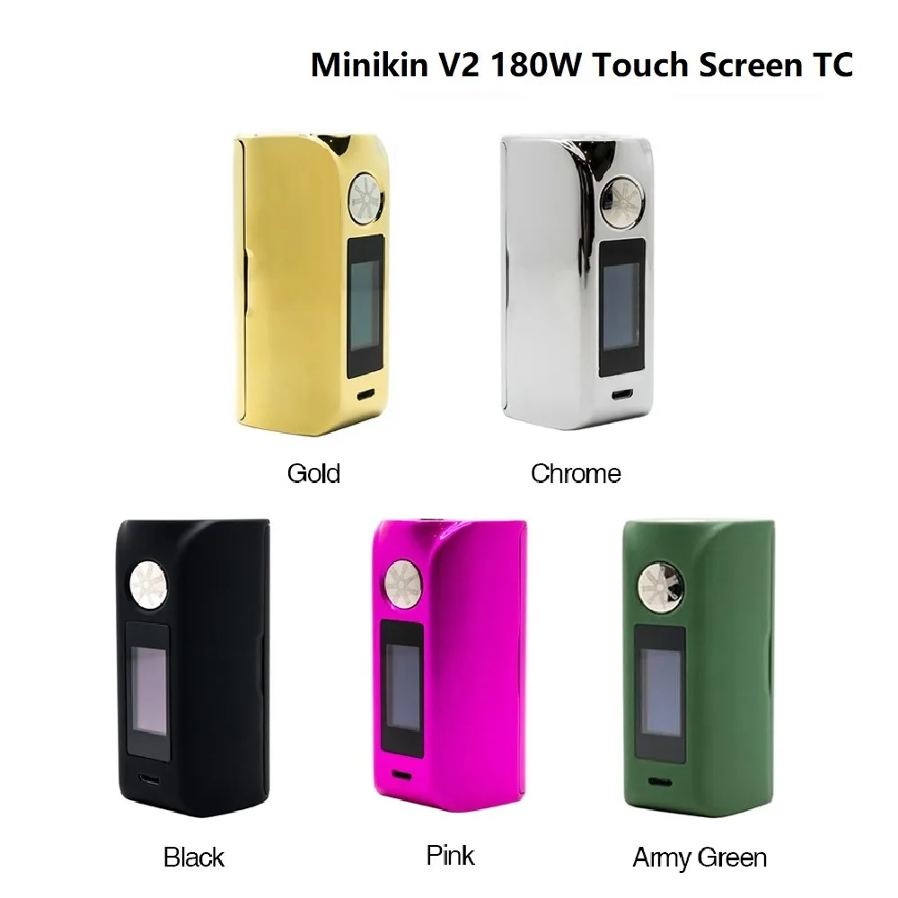 

Asmodus Minikin V2 Touch Screen TC MOD Max Output 180W E-cigarette Vape Mod Support VW/TC/TCR/TFR Modes Vs Vinci Mod / Drone BF