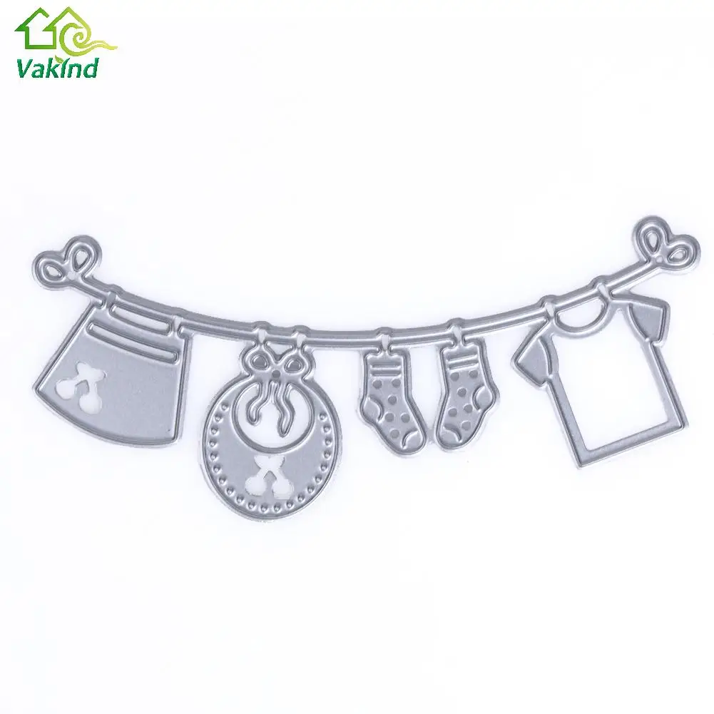 

Baby Clothes Metal Cutting Dies Stencils for DIY Scrapbooking Photo Album Gift Cards Making Baby Shower Supplies