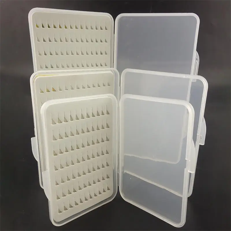 

Hot Sale S M L Szie Fly Fishing Box Super Slim With Foam Insert Transparent Hook Box Fly Box