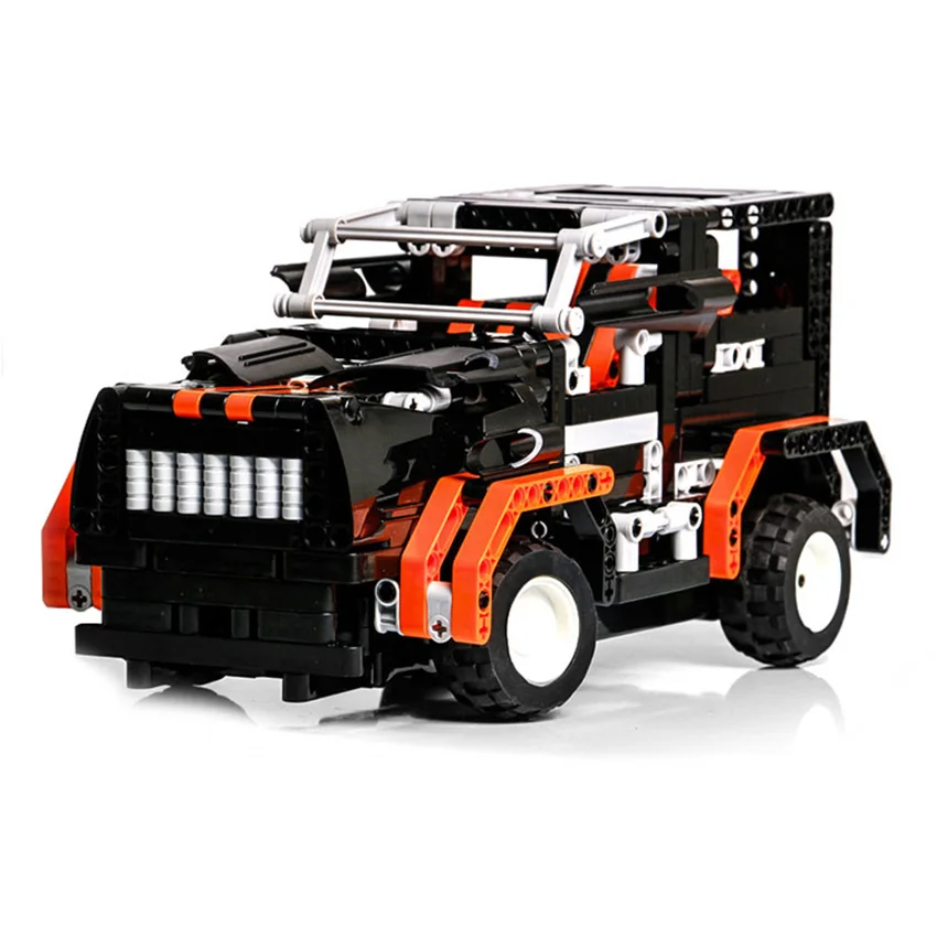 497pcs Transform Car DIY Assemble RC Car Building Blocks Car Building Kit RC Track Race Car Set Toys Gift for children girl boy 