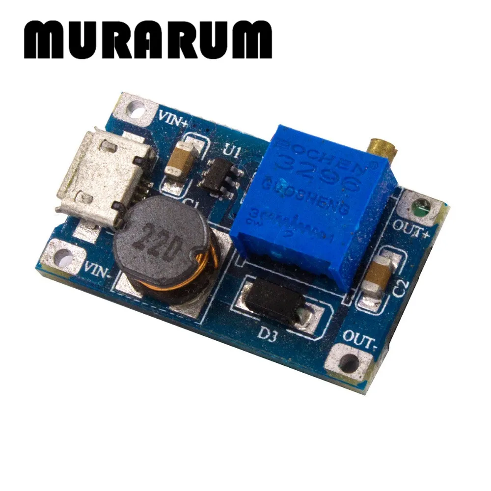 

B0051 260pcs dc-dc step up buck 2A boost module LM2577 DC-DC boost module wide input voltage 2 / 24V liter 5/9/12 / 28V