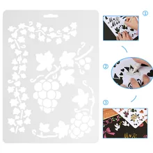 2017 Reusable Stencil Airbrush Painting Art DIY Home Decor Scrapbooking Album Craft MAR15 15