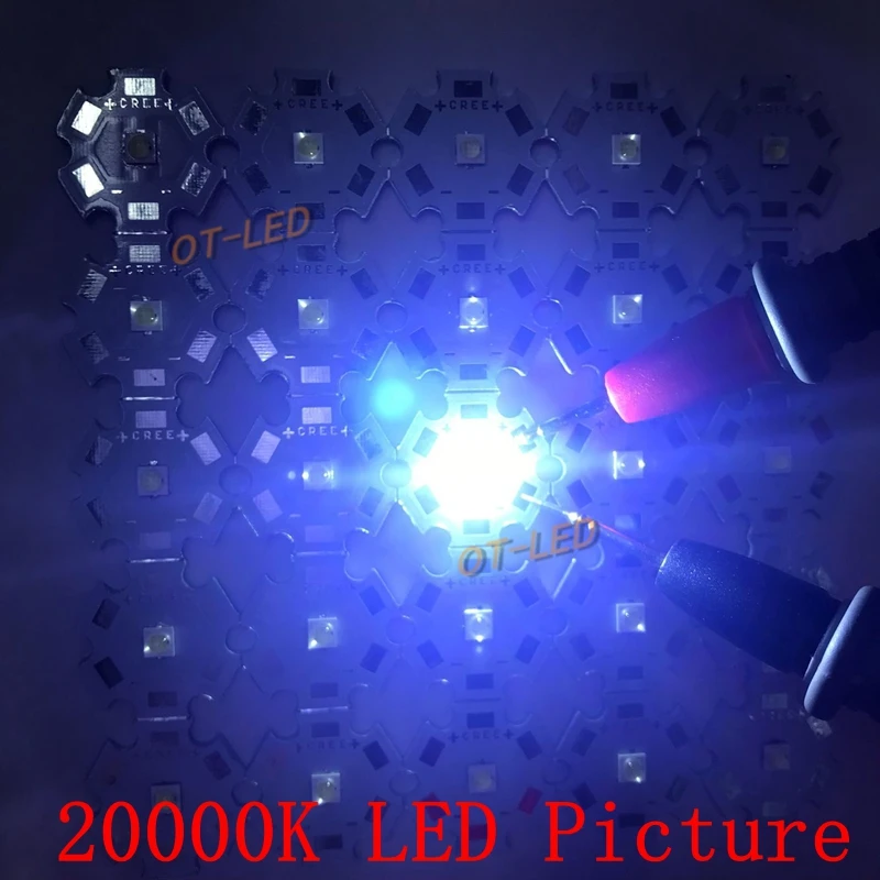 10 шт. 1-3 Вт CREE 3535 светодиодный холодный белый 10000K 20000K фонарик высокой мощности Светодиодный диодный чип вместо CREE XPE XP-E светодиодный