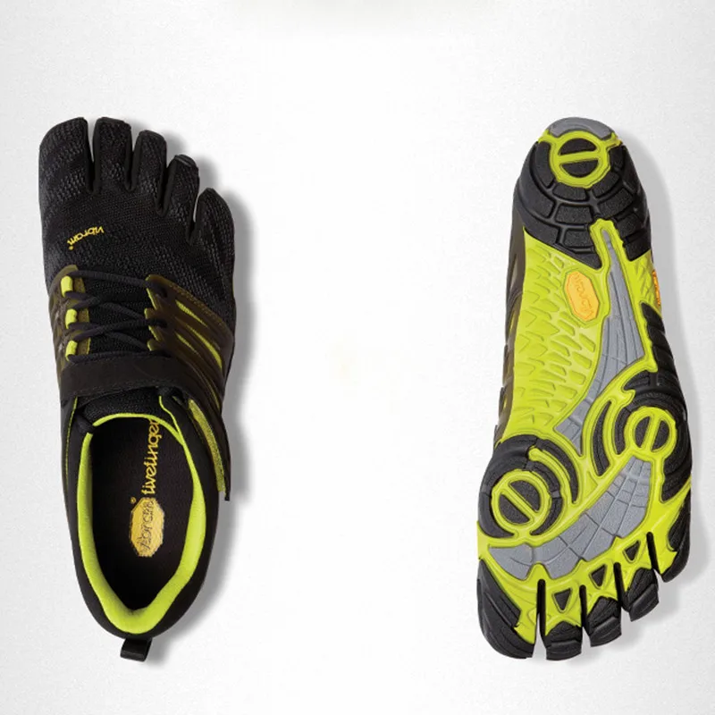 Vibram Fivefingers V-TRAIN Мужская обувь Тяжелая Атлетика Фитнес приседания Обучение Бег Спорт пять пальцев пять носок кроссовки в тренажерном зале