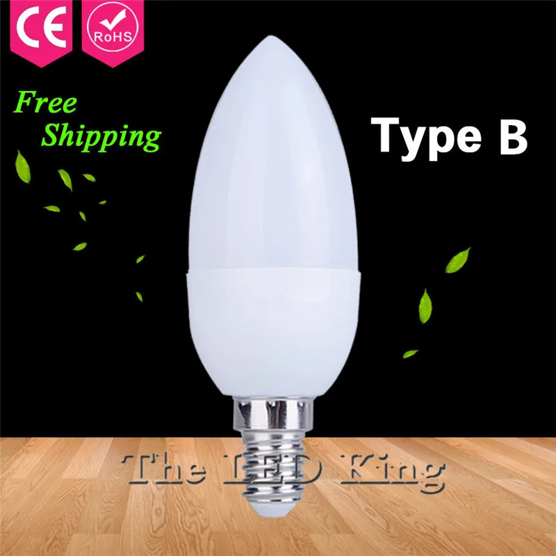 Free Shipping! 1pcs/lot Led Candle Light 2835smd Bulb Lamp High