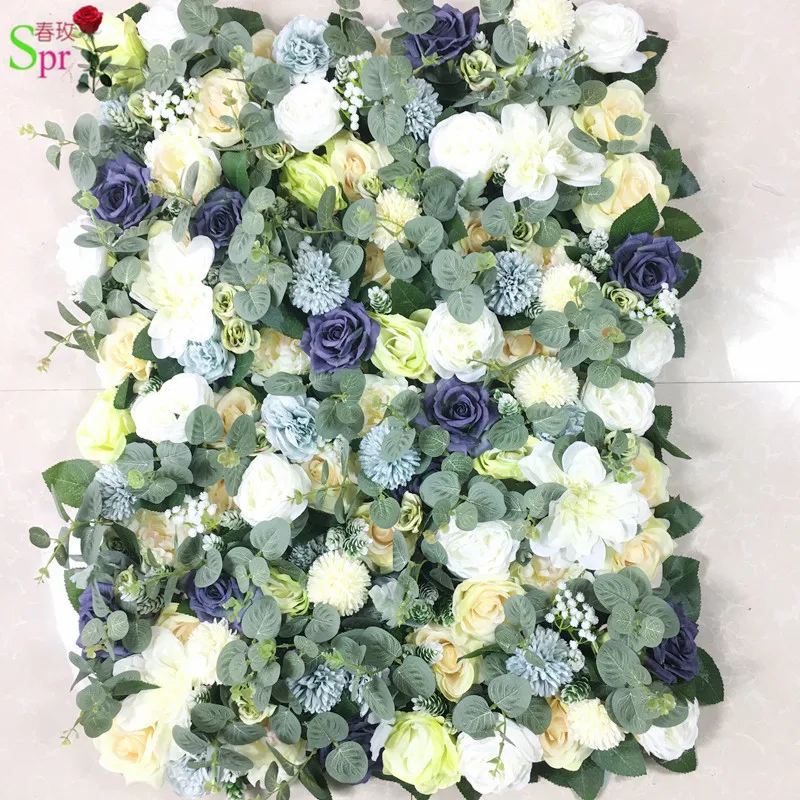 SPR 3D высокое качество foilage зеленый стиль цветок стены панель фон расположение Свадебные украшения когда-либо