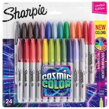 Новая посылка, 12, 24 цвета, американские перманентные Маркеры sanford sharpie, перманентные Маркеры Sharpie Fine Point