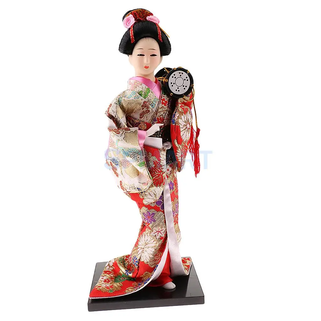 Handicraft Japanese Kimono Geisha Kabuki Doll Home Decor Craft Kids Gift #4 Handicraft Japanese Kimono Geisha Kabuki Doll Home Decor Craft Kids Gift #4