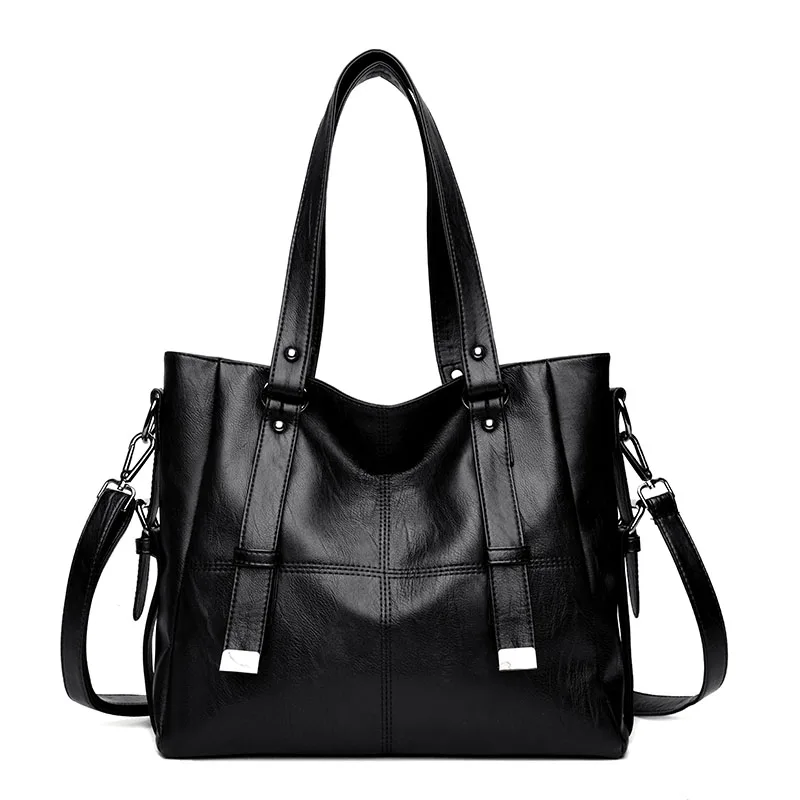 

2018 Special Offer Lady Luxury PU Leather Shoulder Bag Casual Tote Women Handbag Vintage Hobo Large Capacity Strap Hand Bags