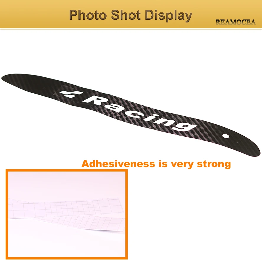 Reamocea Car Styling High Mounted Stop Brake Lamp Light Carbon Fiber Stickers Decals For VW Volkswagen GOLF 6 7 MK6 MK7 POLO (8)