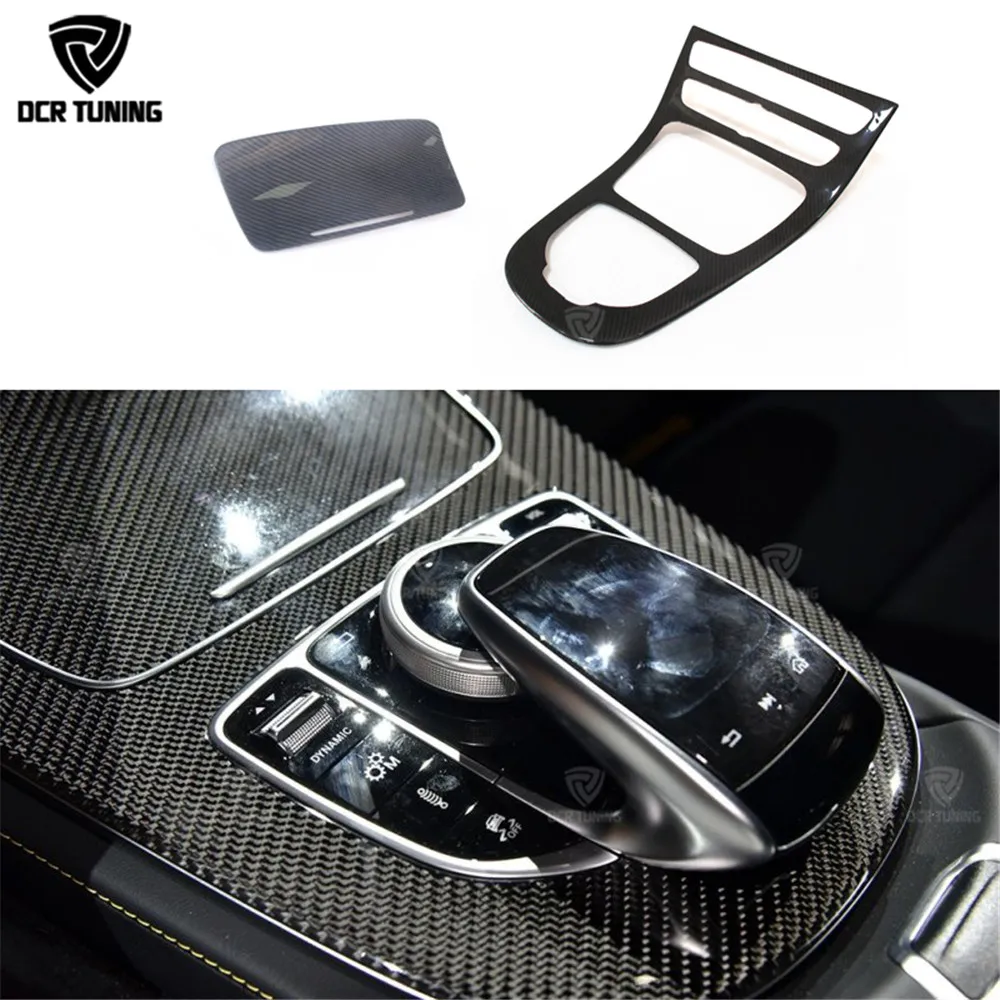 carbon fiber Replacement for Mercedes Benz AMG GLA45 car mirror cover cap ABS