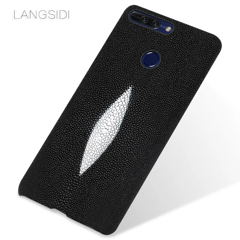 

LANGSIDI brand mobile phone case pearl fish half a pack of mobile phone case For Huawei Honor V9 phone case custom processing