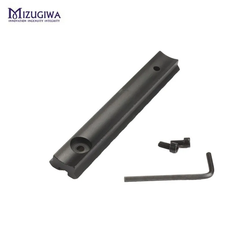Mizugiwa 20 مللي متر Picatinny السكك الحديدية ويفر قاعدة تثبيت 12 فتحات 124.5 مللي متر طويلة للصيد أيرغون بندقية نطاق قضاء Mizugiwa 20 مللي متر Picatinny السكك الحديدية ويفر قاعدة تثبيت 12 فتحات 124.5 مللي متر طويلة للصيد أيرغون بندقية نطاق قضاء
