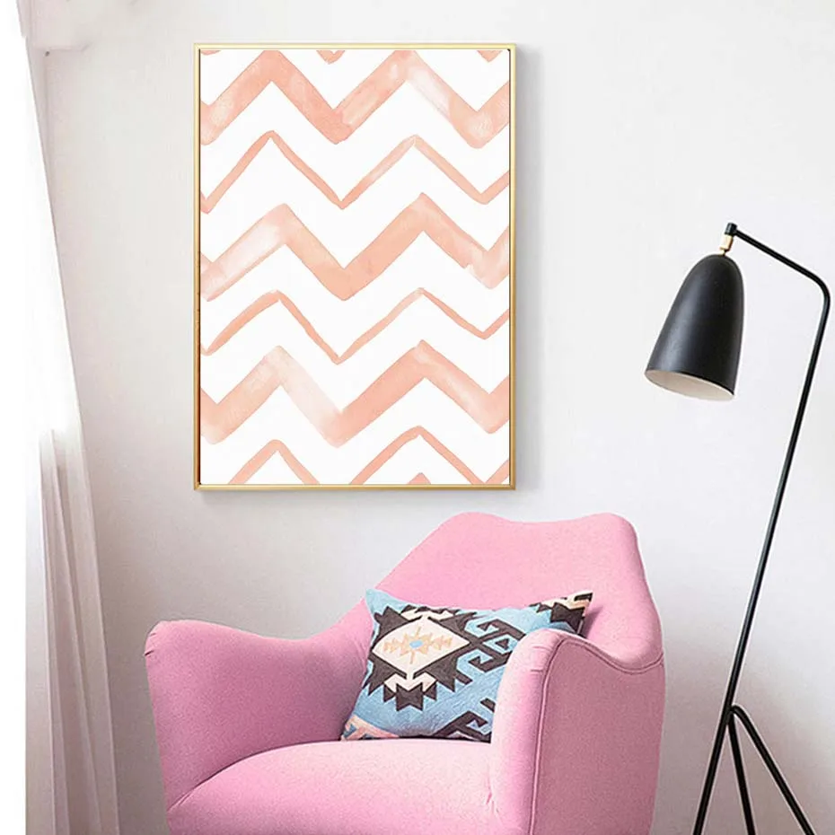 Pink-Line-Drawing-Feather-Wall-Art-Poster-Print-For-Bedroom-Modern-Wall-Decor-Modular-Canvas-Picture (3)