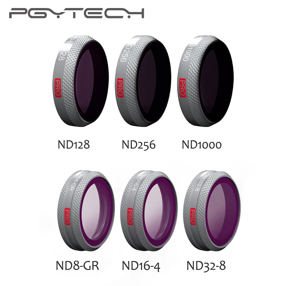 

PGYTECH DJI Mavic 2 Zoom Professional ND8-GR ND16-4 ND32-8 GND Set ND128 ND256 ND1000 Camera Lens Filters Kit for Mavic 2 Zoom