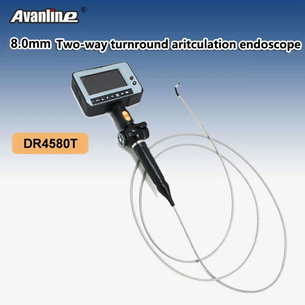 

OD 8.0mm Industria Video Borescope 2 Way Direction Rotational Inspection Camera Industry Endoscope 4.3" LCD USB SD Card DR4580T2
