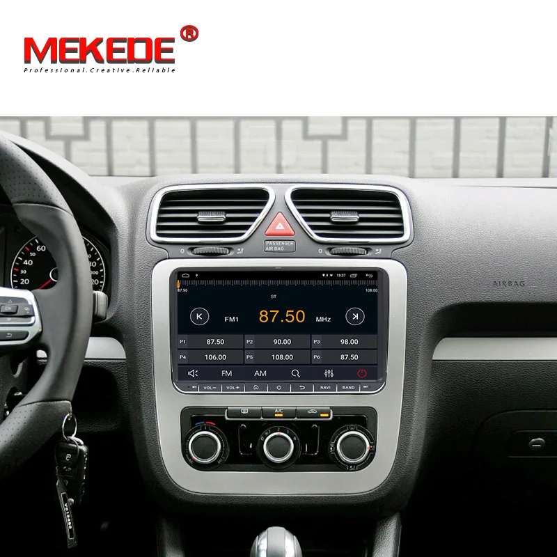 MEKEDE Android 9,1 2+ 32G автомобильный мультимедийный плеер для Volkswagen Golf/Polo/Tiguan/Passat/b7/b6/SEAT/leon/Skoda/Octavia радио gps