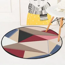 Скандинавский город круглый ковер толстый детский игровой тент круглый коврик компьютерный стул Пол Придверный коврик для дома/Коврик для прихожей гардероб ковры