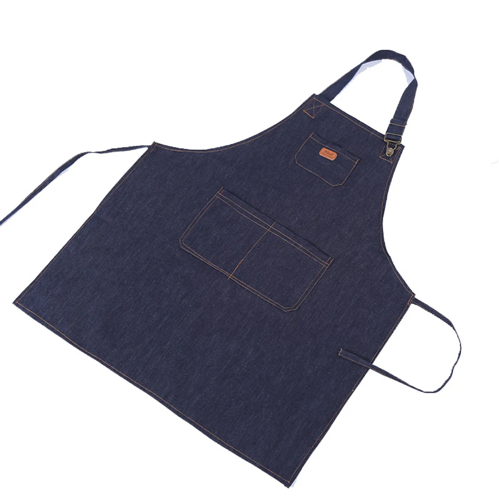 Kitchen Adjustable Aprons Waterproof Denim Sleeveless Aprons for Woman Kitchen Cooking Apron Chef Artist Waiter Cleaning Apron