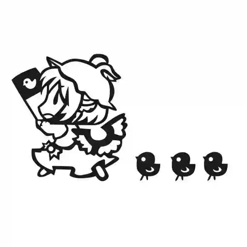 Проект Touhou настенные наклейки домашний декор декоративные украшения аниме
